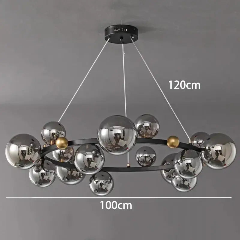 Chrome Crystal Chandelier Light App-Dimmable