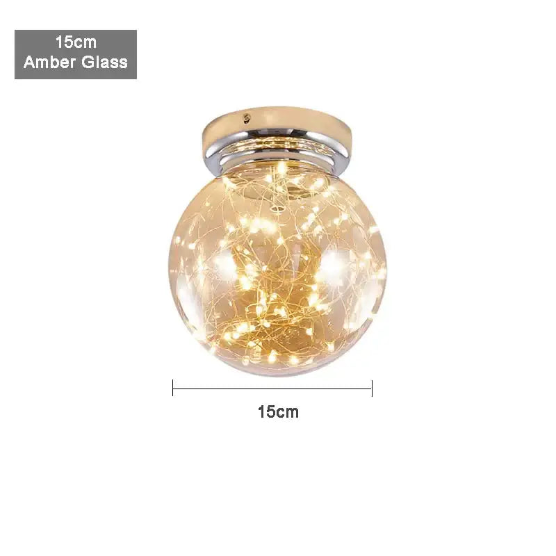 Chrome Gypsophila Ceiling Light