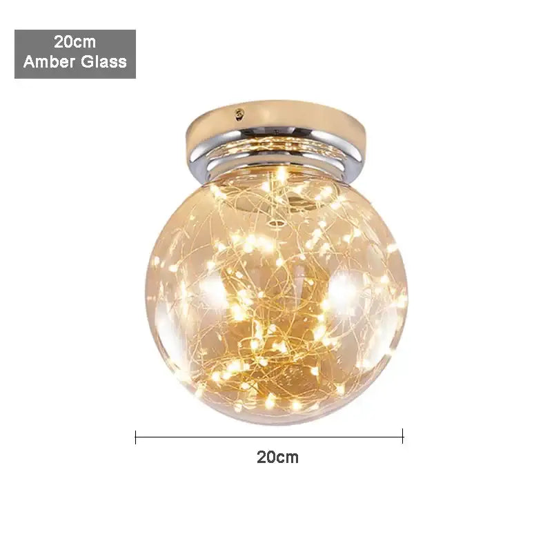 Chrome Gypsophila Ceiling Light