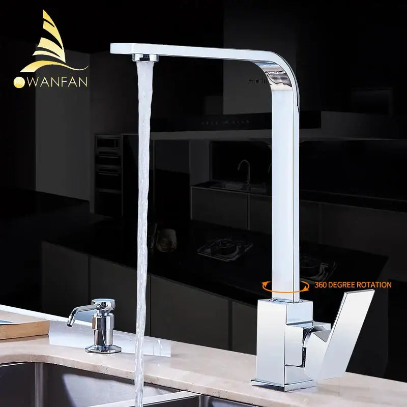 Chrome Swivel Kitchen Faucet
