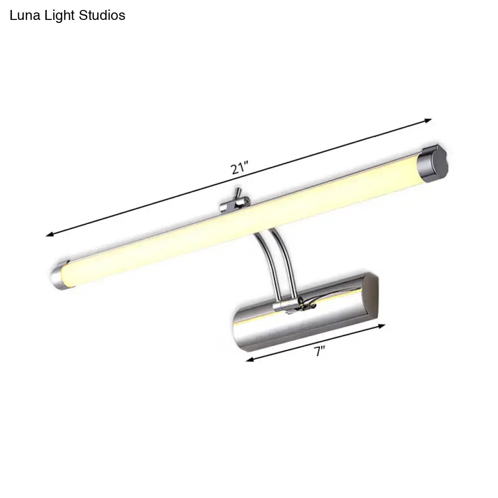 Chrome Tube Vanity Light