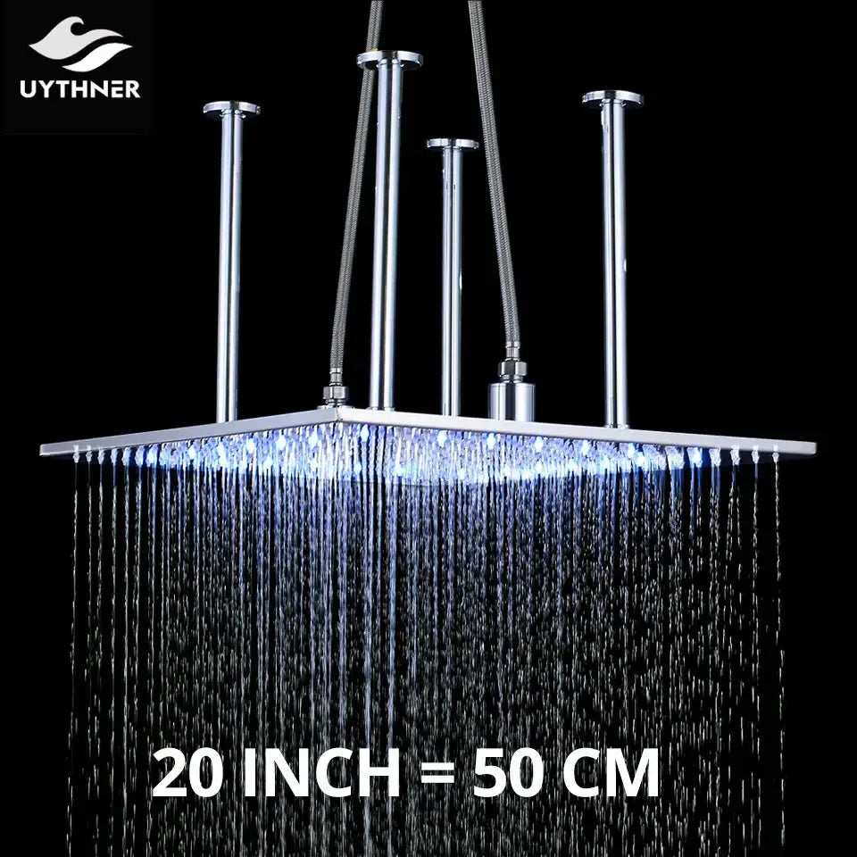 Chrome LED Ceiling Shower