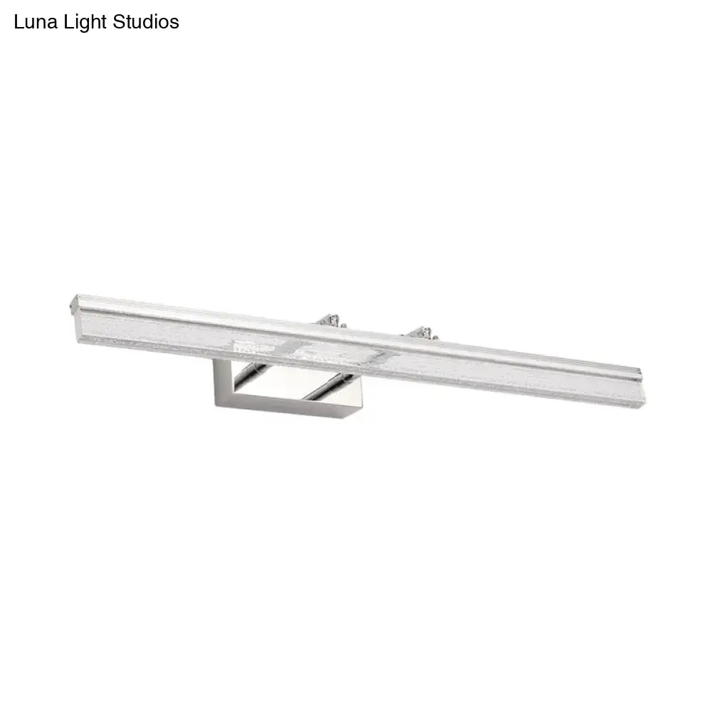 Chrome Linear Shower Light