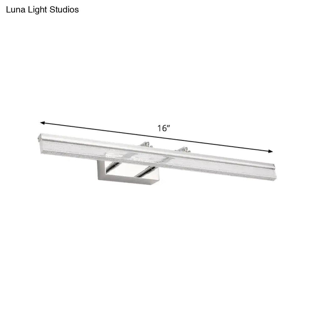 Chrome Linear Shower Light
