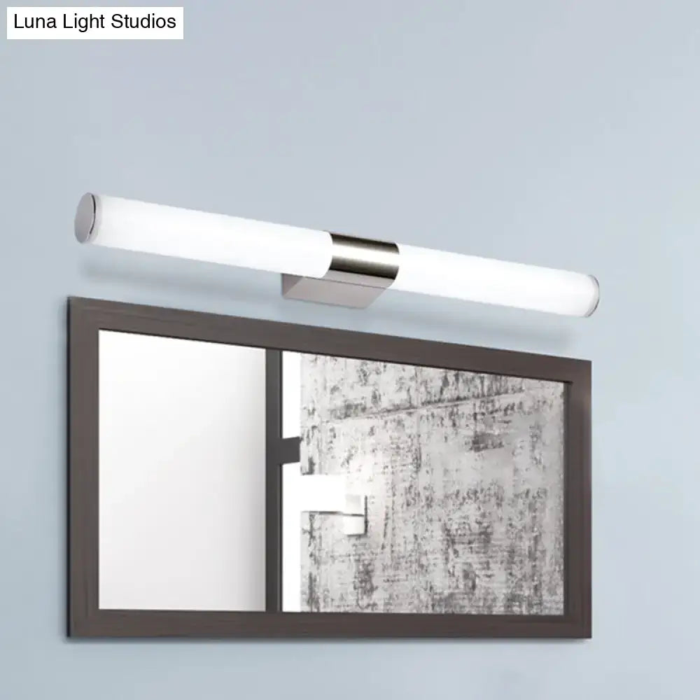 Chrome Cylindrical Vanity Light