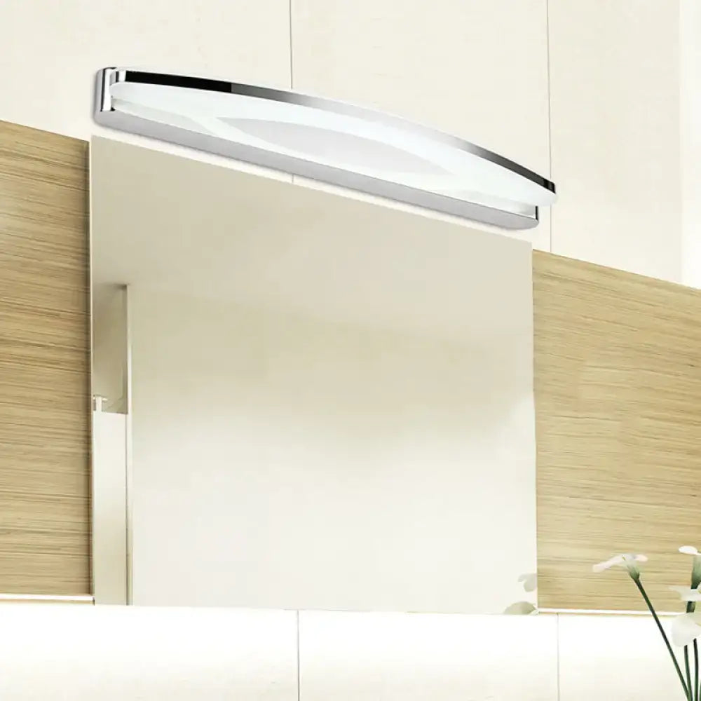 Chrome Oval Vanity Light