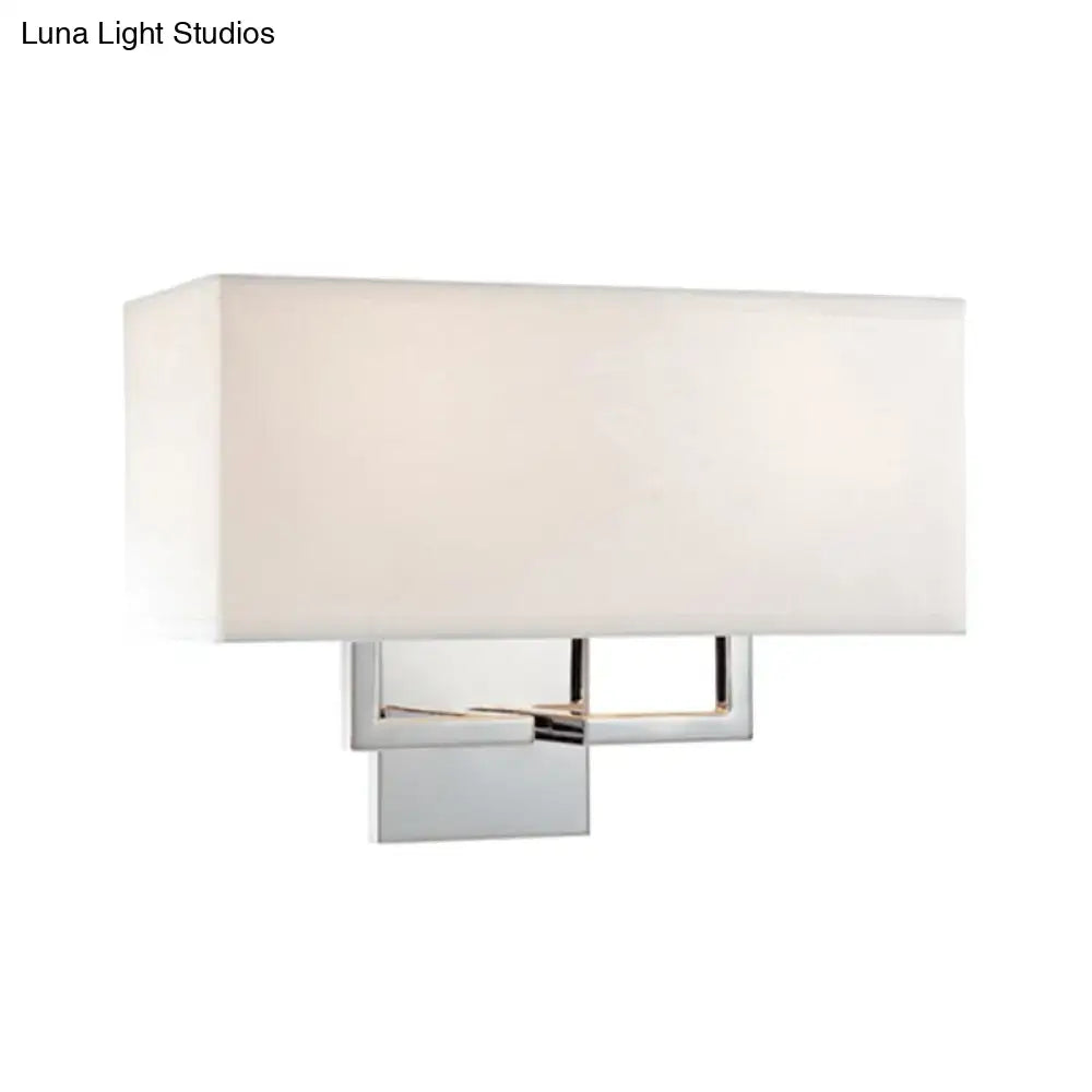 Chrome Fabric Shade Sconce