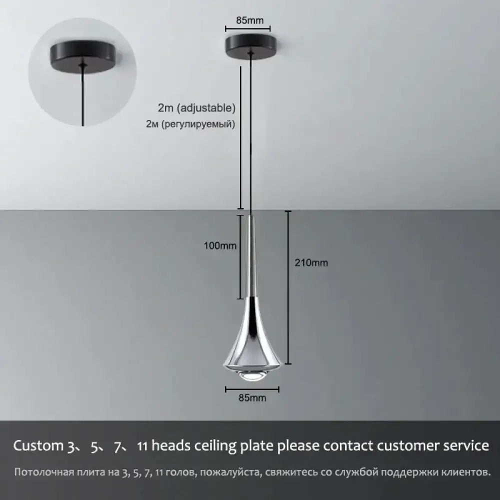 Chrome Water Drop Chandelier