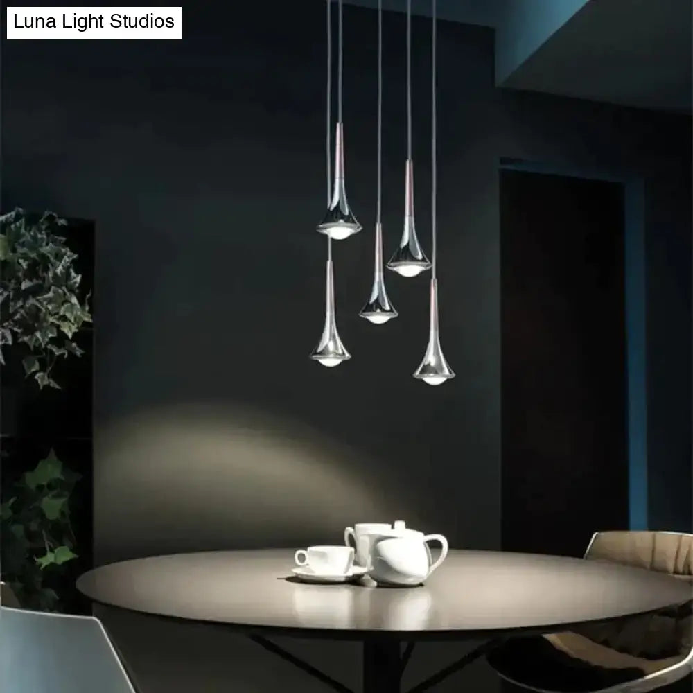 Chrome Water Drop Chandelier