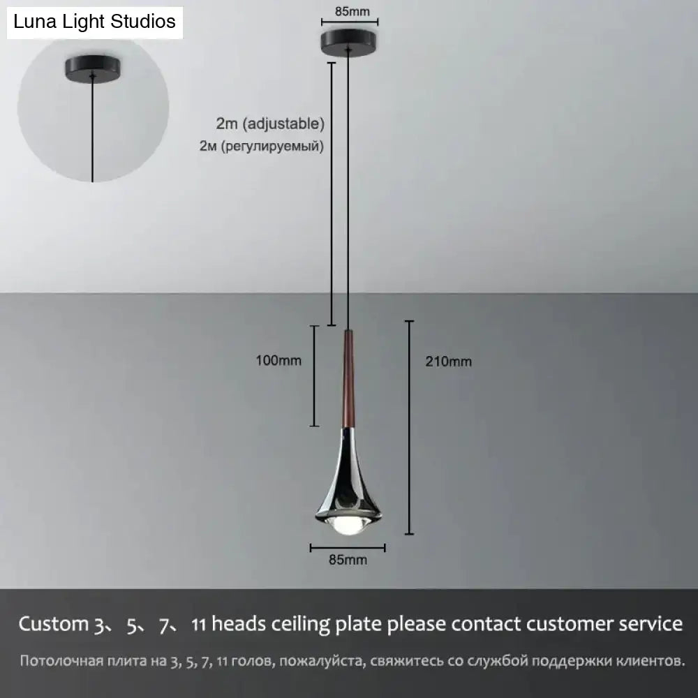 Chrome Water Drop Chandelier