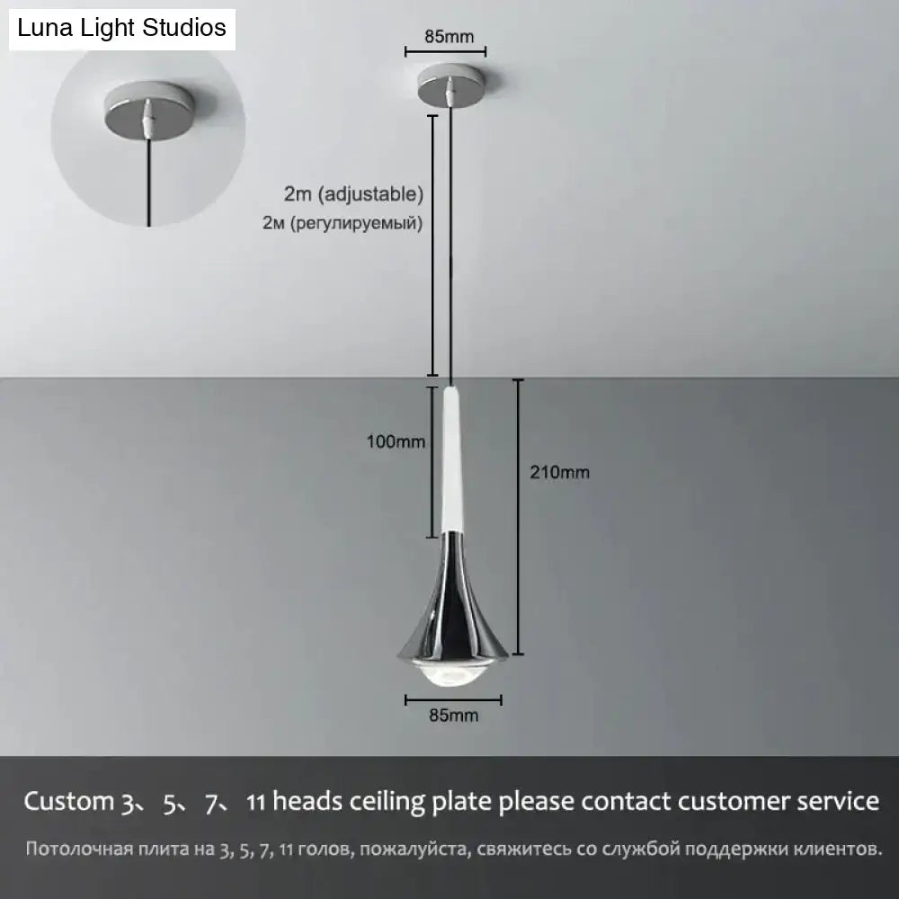 Chrome Water Drop Chandelier