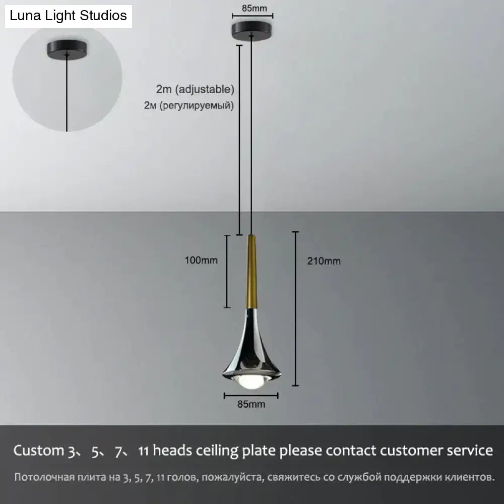 Chrome Water Drop Chandelier