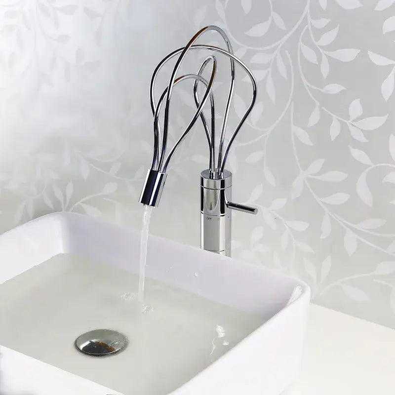 Chrome Waterfall Bathroom Faucet
