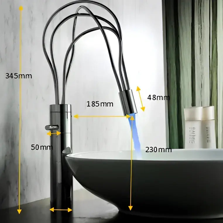 Chrome Waterfall Bathroom Faucet