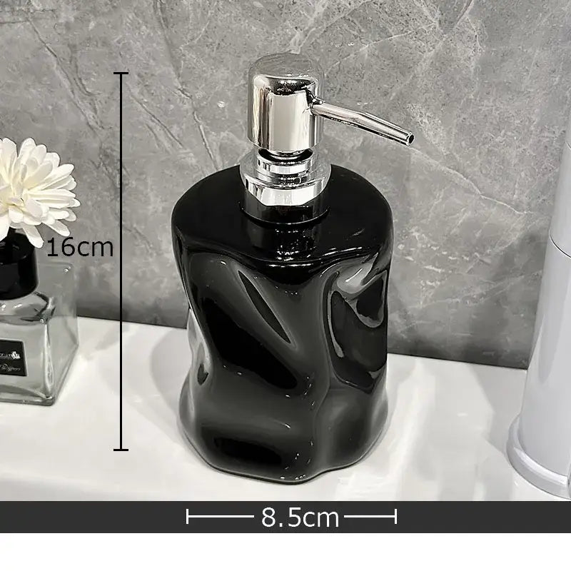 White Ceramic Soap Dispenser