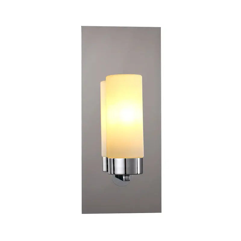 Chrome Opal Tube Sconce