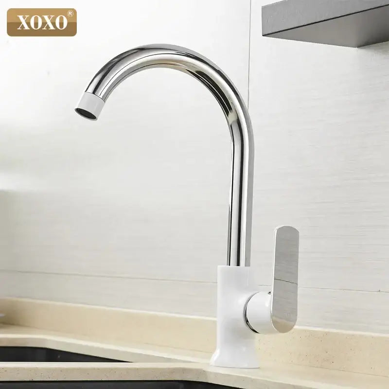 Orange Chrome Kitchen Faucet