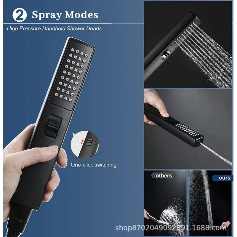 Chrome Rain Shower Set