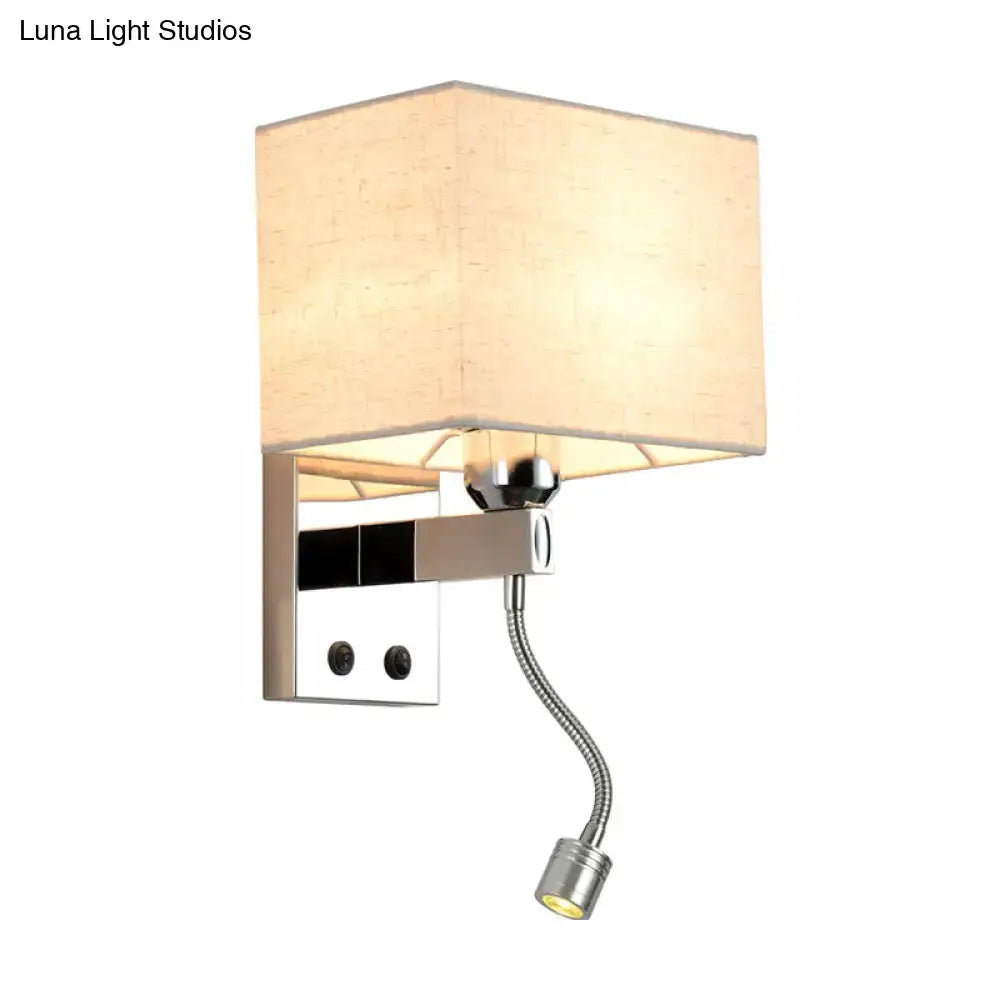 Chrome Rectangle Wall Sconce