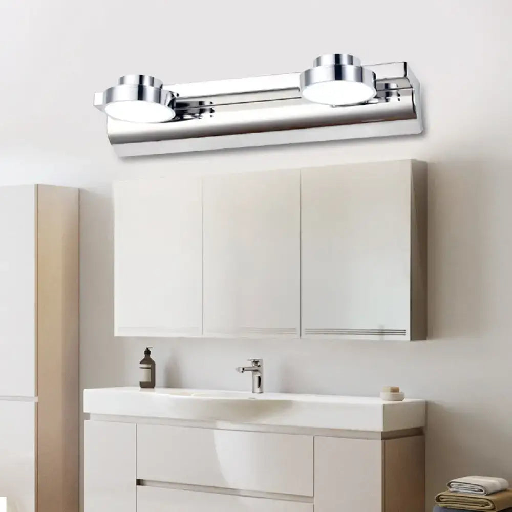 Chrome Round Wall Lamp
