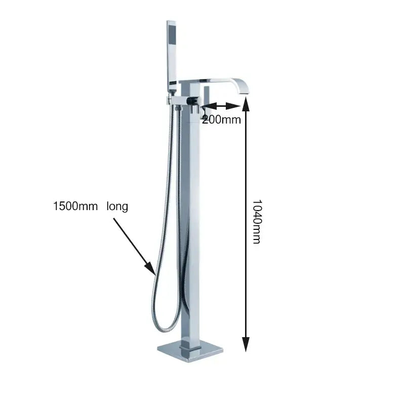 Chrome Bathtub Shower Mixer