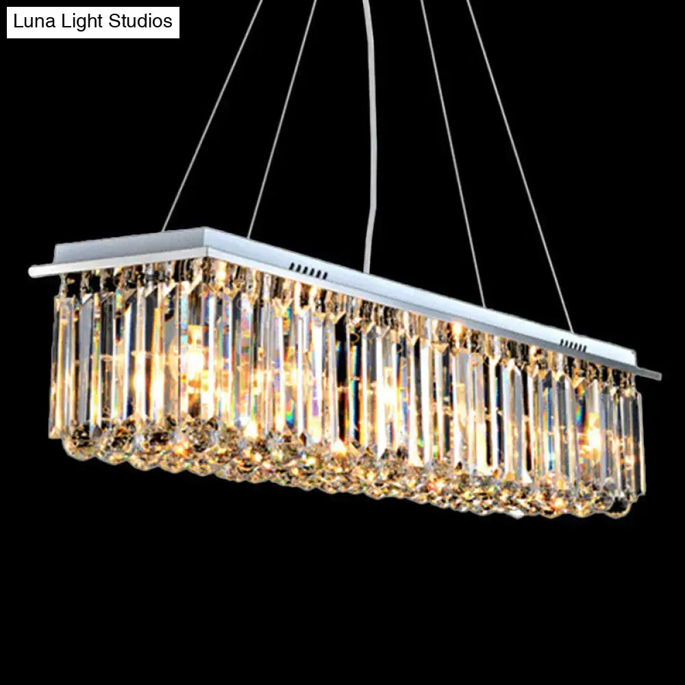 Stainless Steel Crystal Chandelier