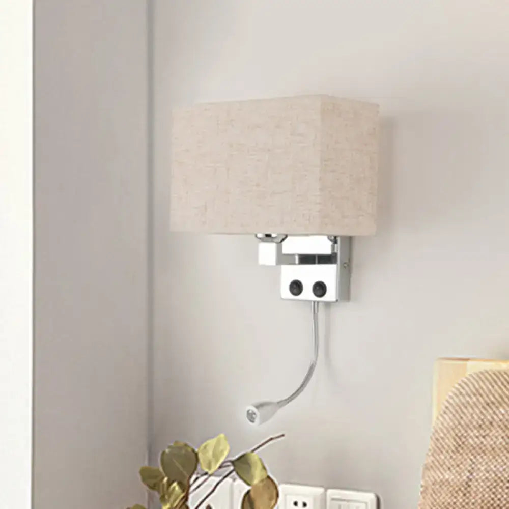 Chrome Gooseneck Wall Lamp
