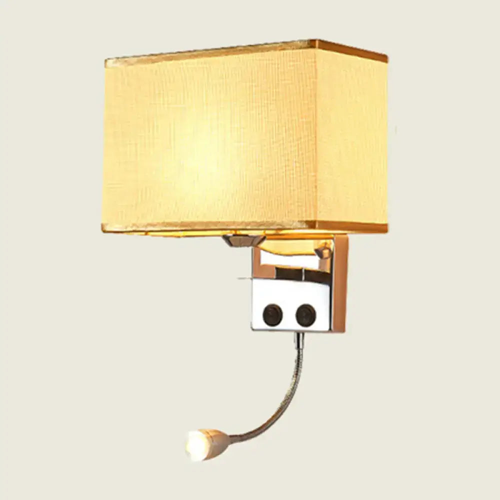 Chrome Gooseneck Wall Lamp