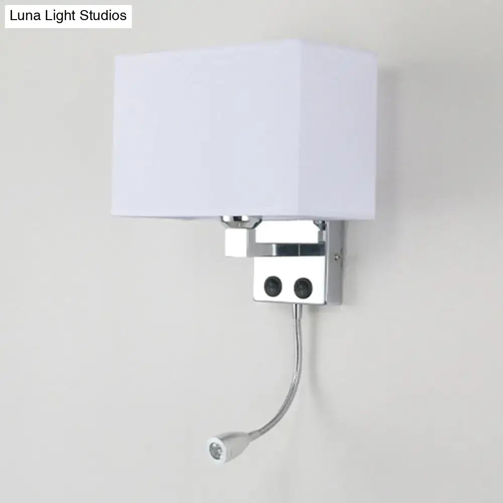 Chrome Gooseneck Wall Lamp