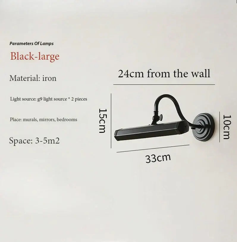 Chrome Gold Mirror Wall Light
