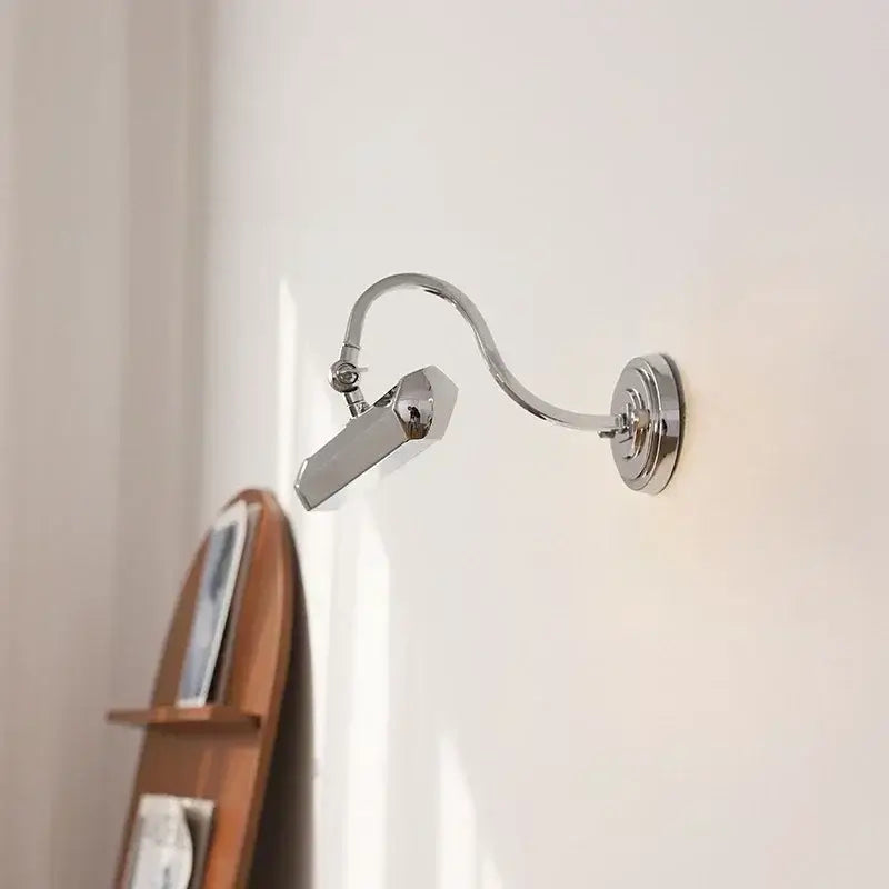 Chrome Gold Mirror Wall Light