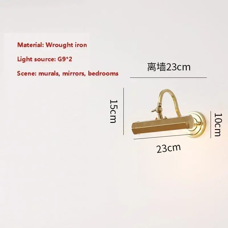 Chrome Gold Mirror Wall Light
