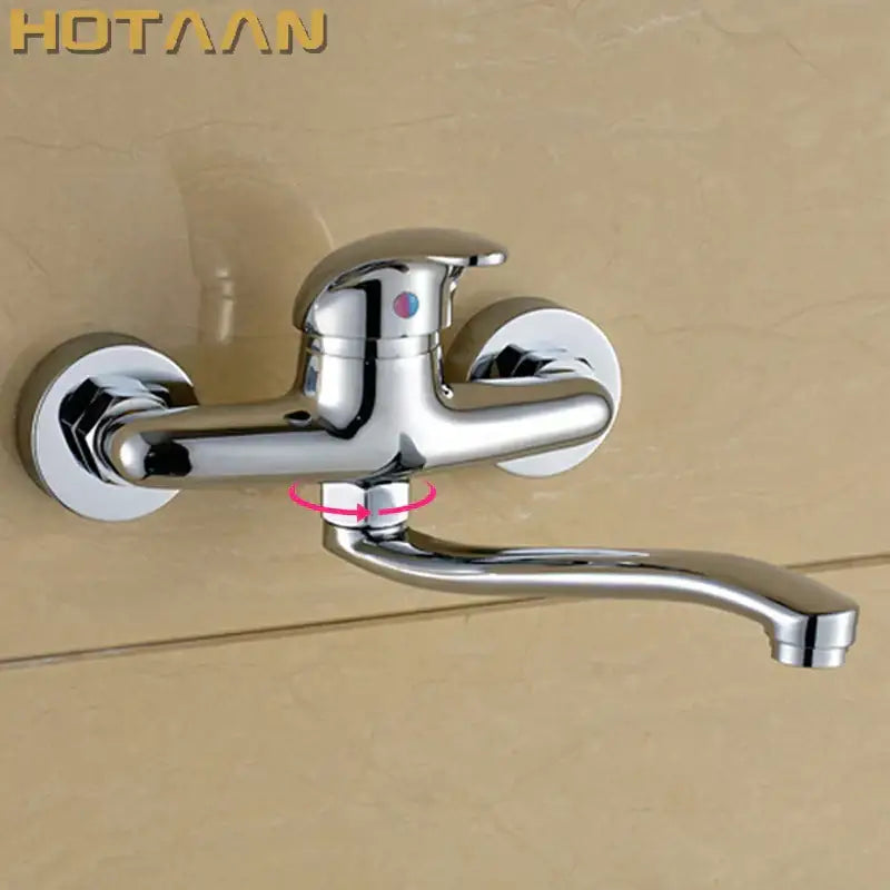 Chrome Curved Kitchen Tap