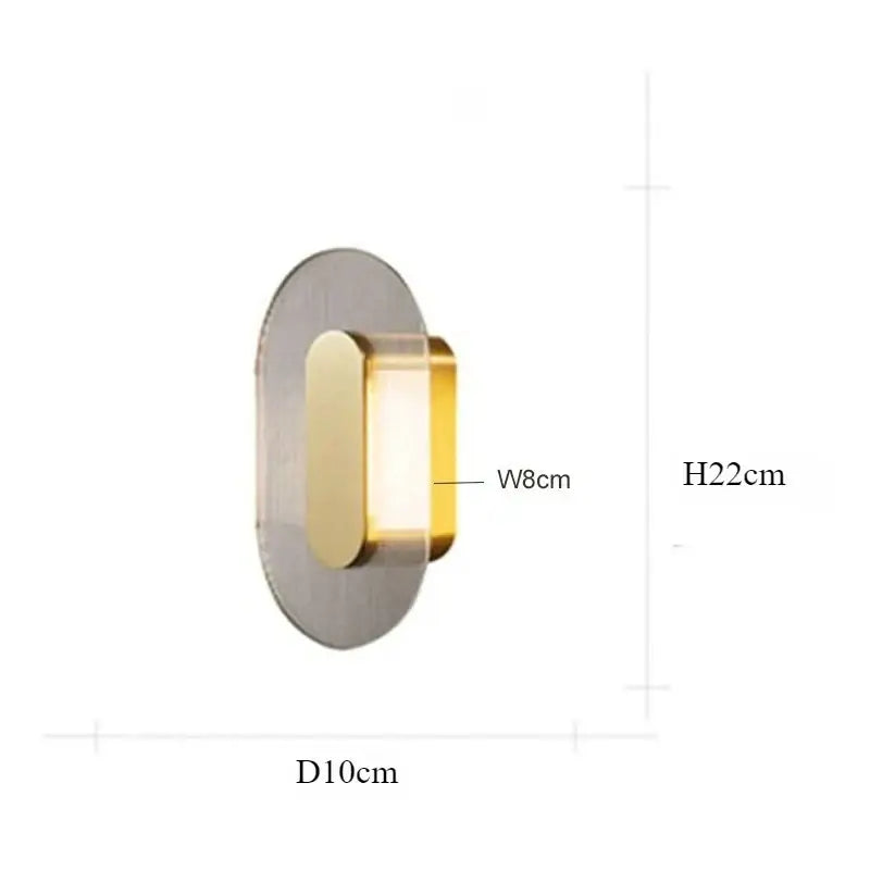 Brushed Metallic Wall Lamp