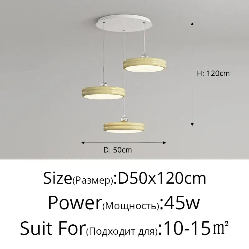 Yellow Modern Pendant Light