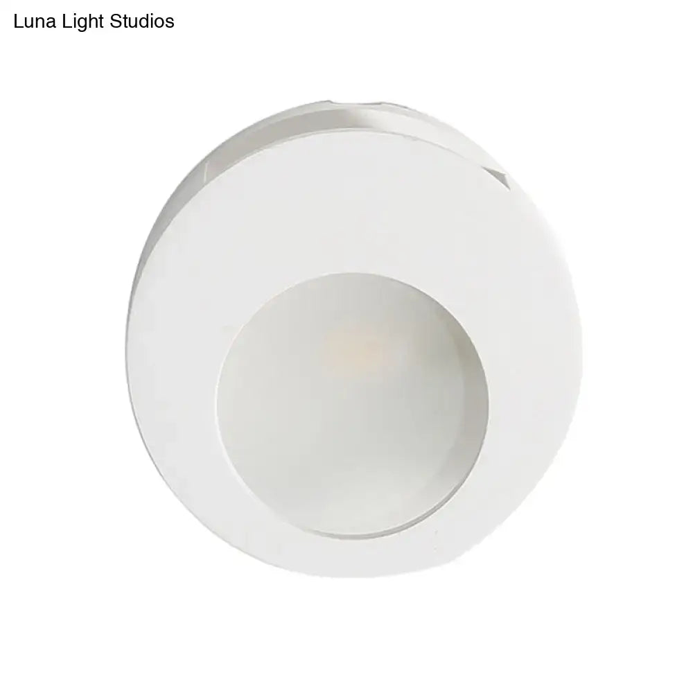 White Gypsum LED Wall Sconce