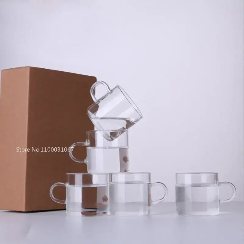 Clear Glass Coffee Mugs