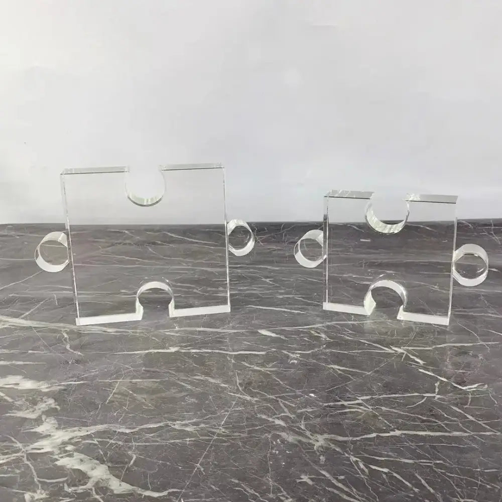 Acrylic Geometric Bookends