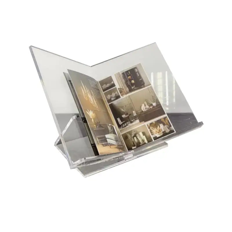 Acrylic Geometric Magazine Rack