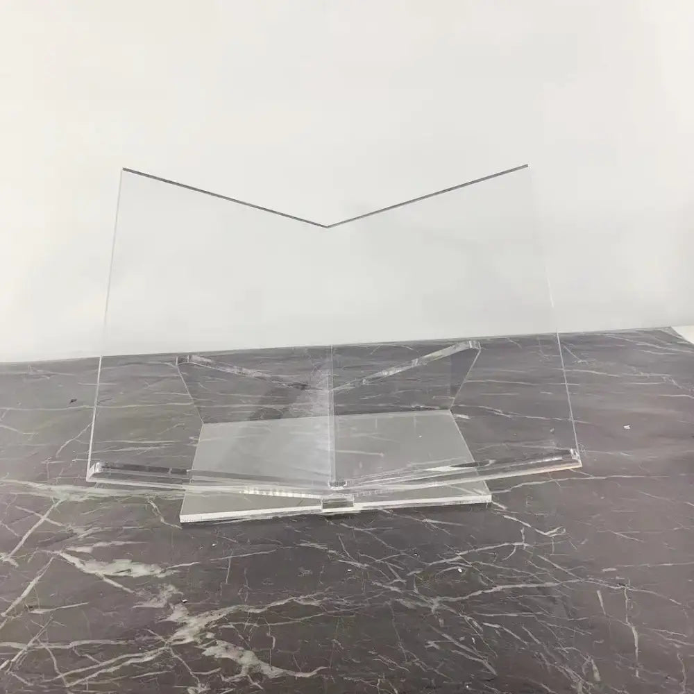 Acrylic Geometric Magazine Rack