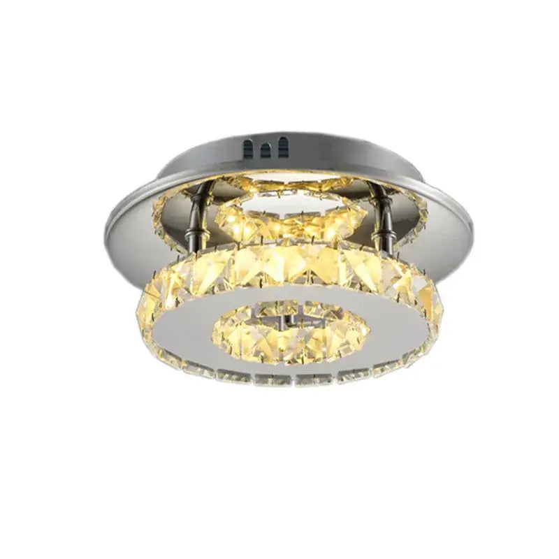 Amber Crystal LED Ceiling Light