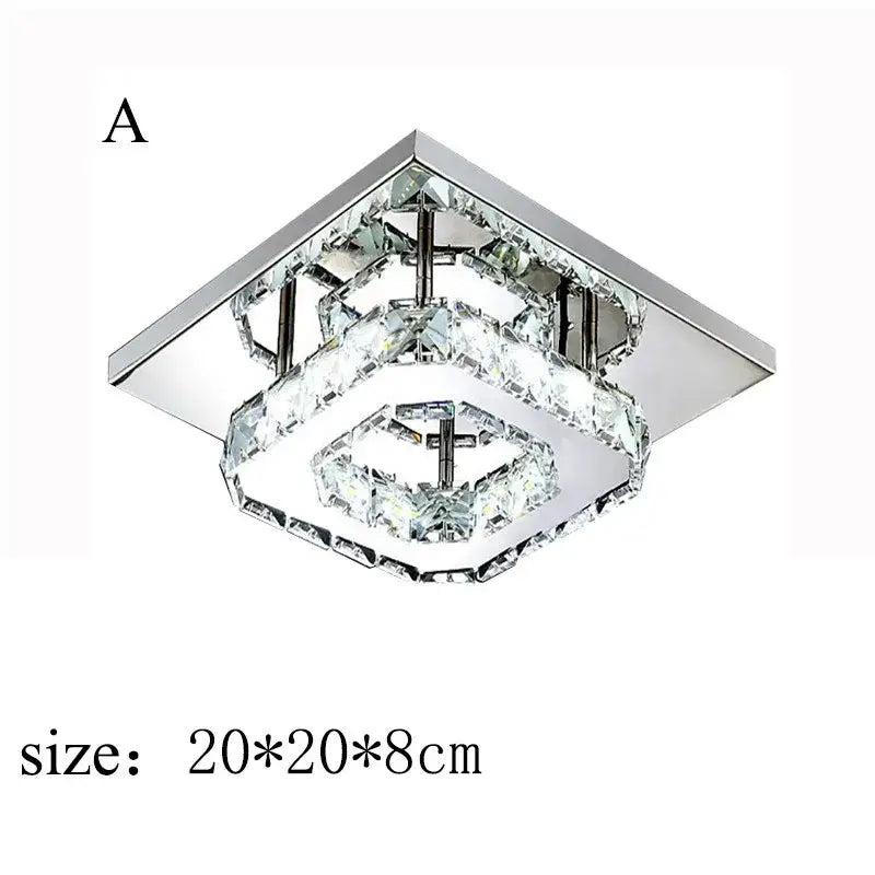 Amber Crystal LED Ceiling Light