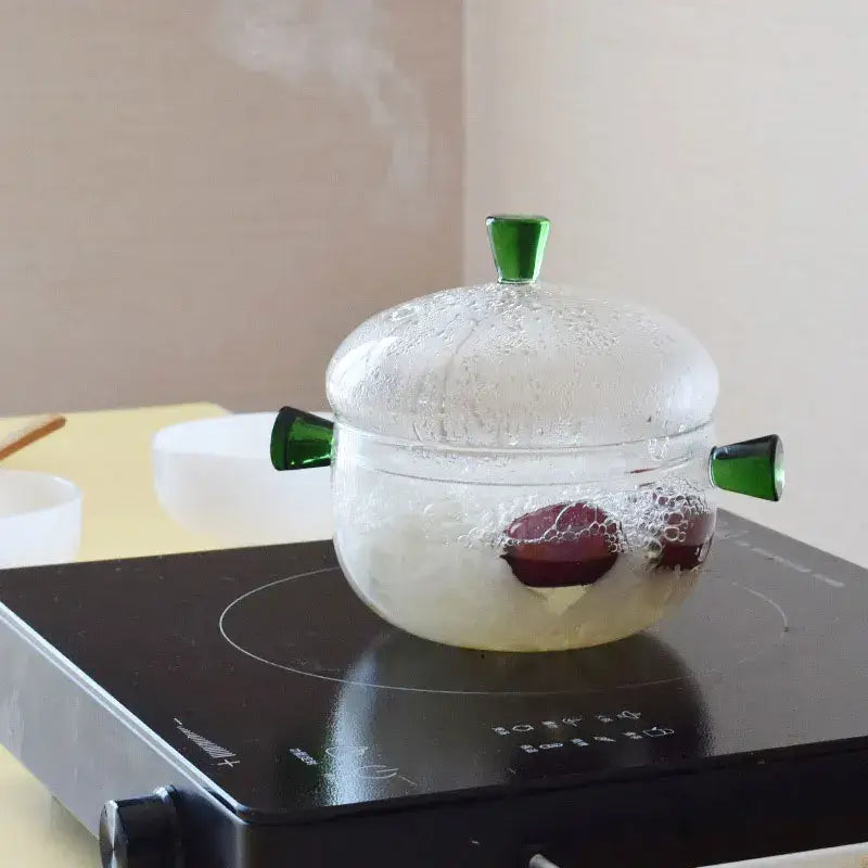 Green Glass Bowl Set