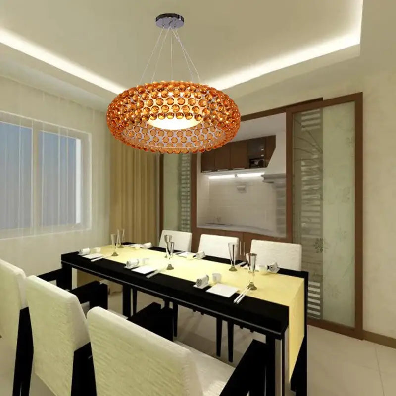Clear Bubble LED Chandelier