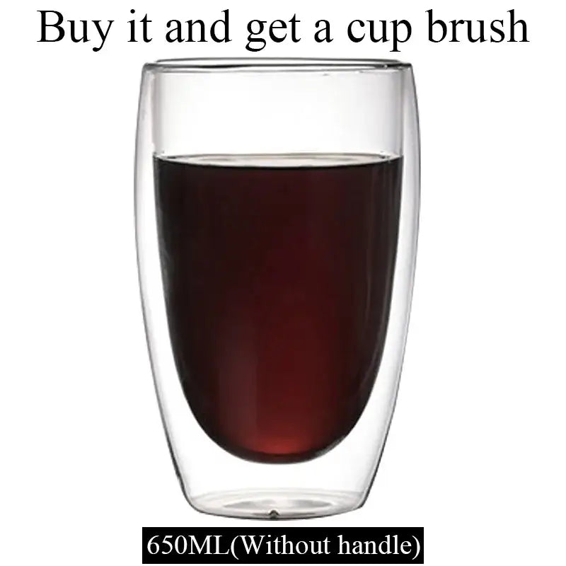 Borosilicate Double Wall Mug