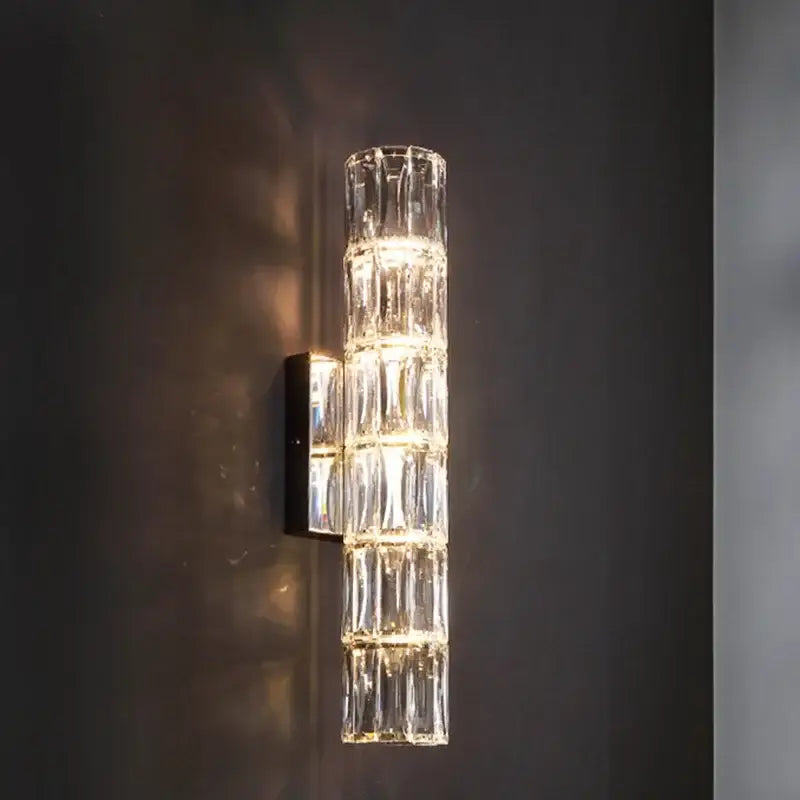 Faceted Crystal Wall Lamp