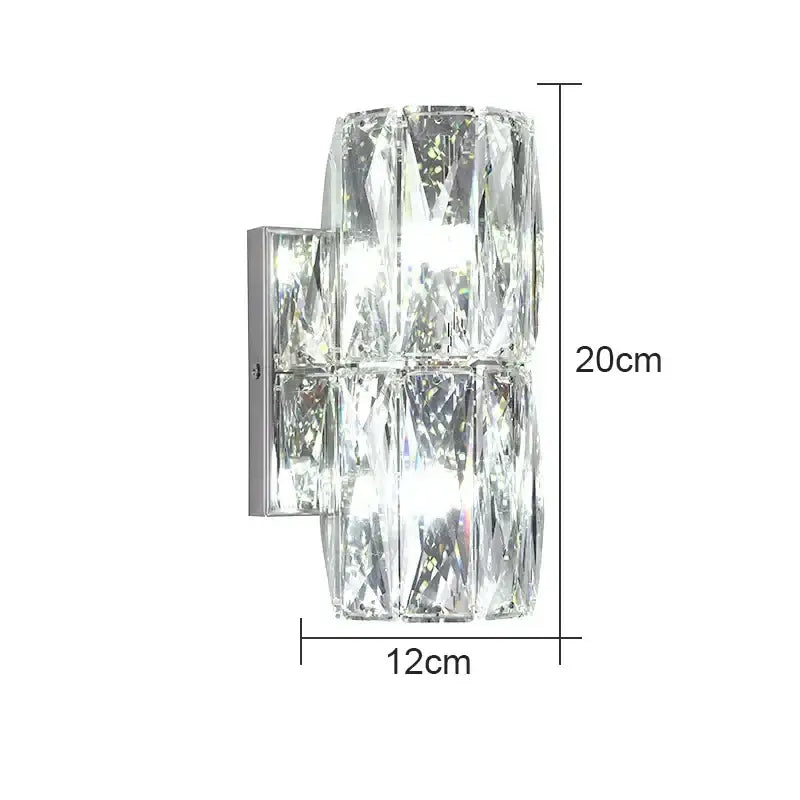 Faceted Crystal Wall Lamp