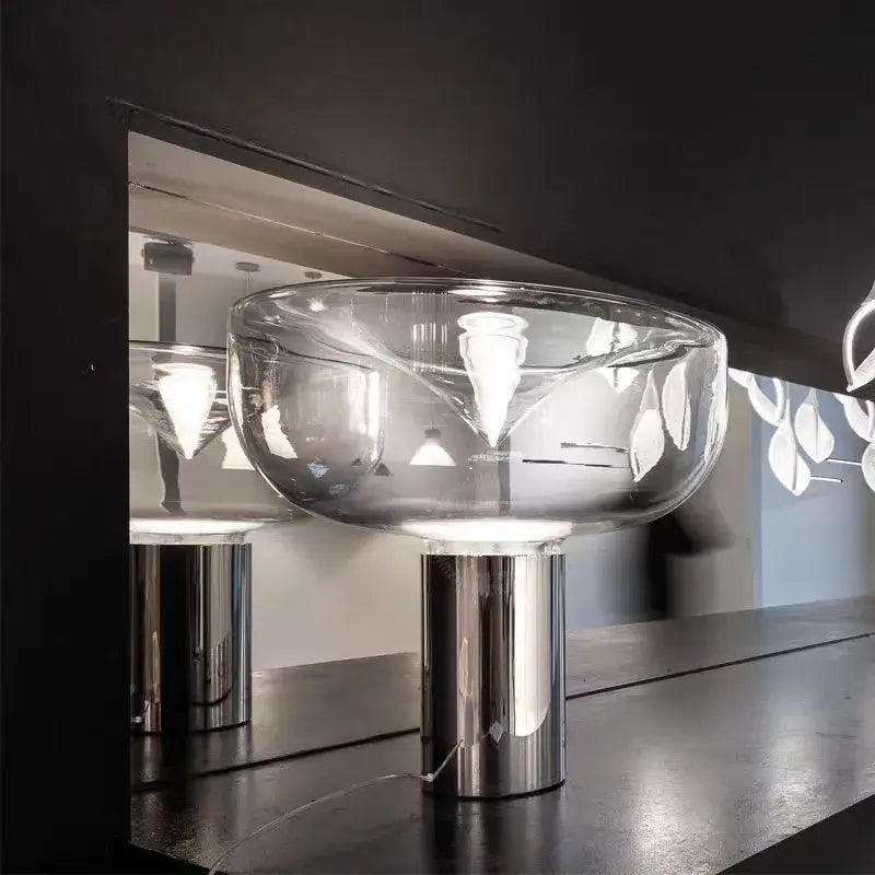 Clear Glass Versatile Desk Table Lamp