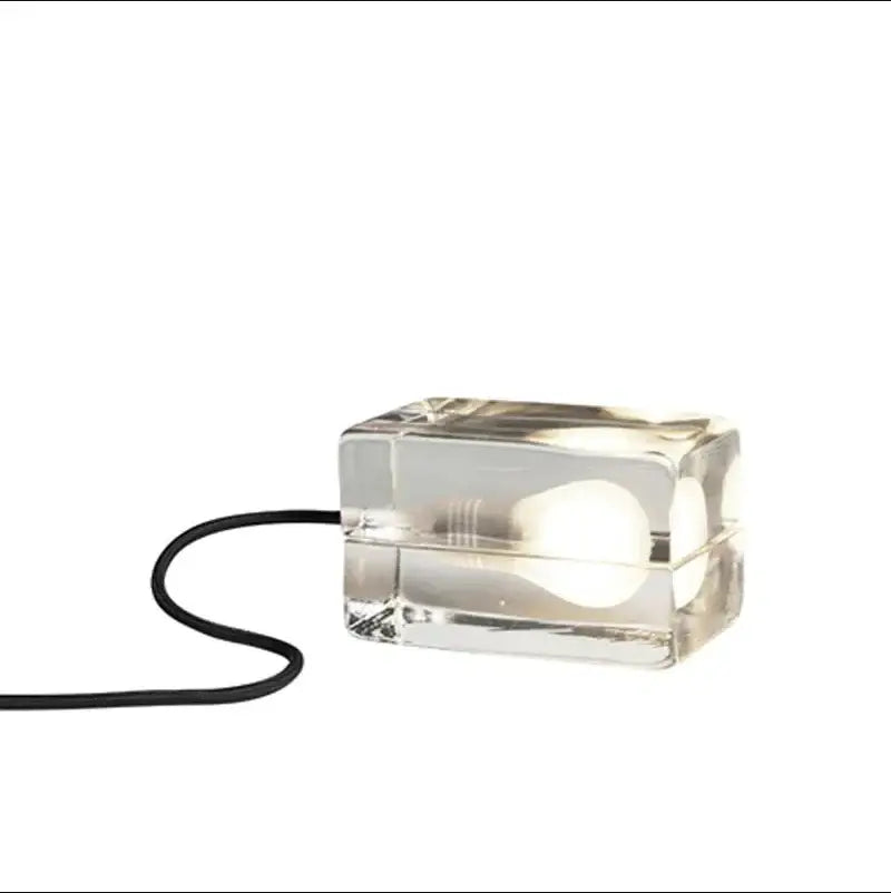 Glass Cube LED Lamp