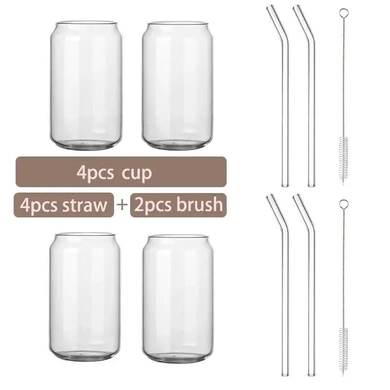 Glass Cup Bamboo Lid